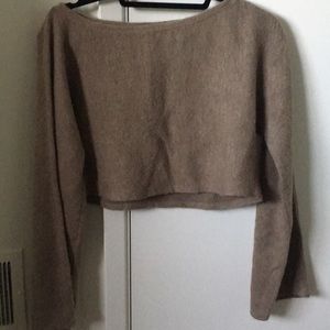 Reformation taupe sweater